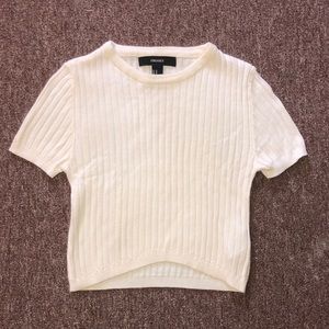 Ribbed Cropped Sweater